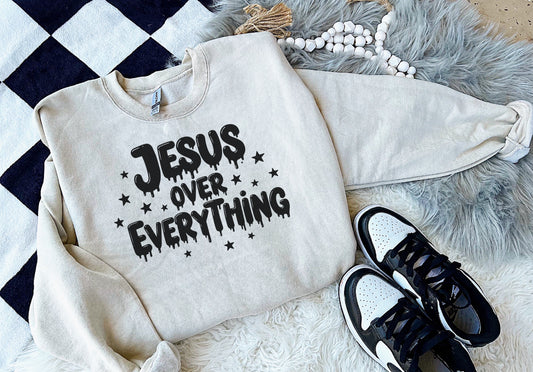 Jesus over everything-Crewneck