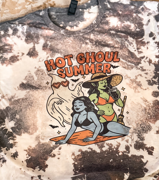 Hot ghoul summer-bleached tee