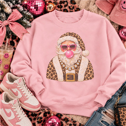 Blingy bubble gum Santa-sweatshirt