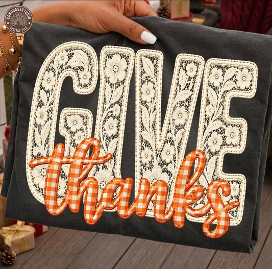 Give thanks  -graphic Tee (Copy)